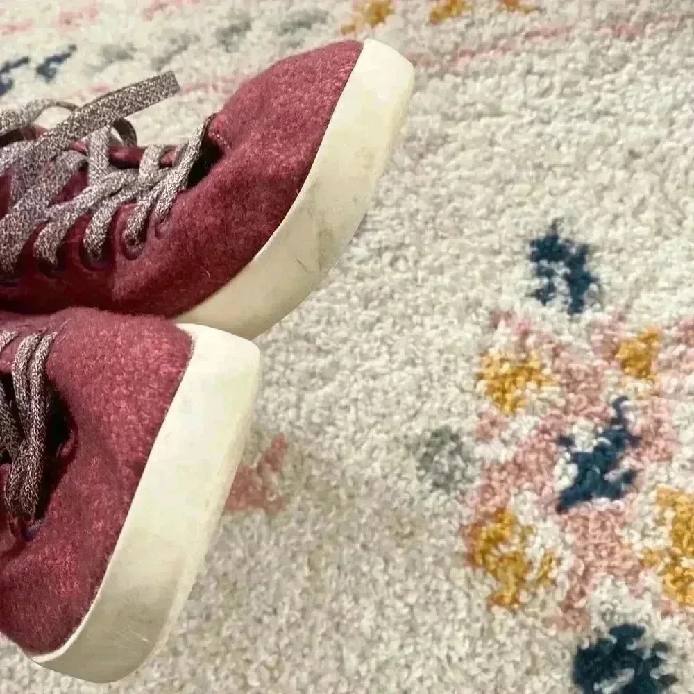 Alllbirds maroon high‎ top sneakers 10